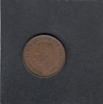 Beschrijving: 1 Farthing  GEORGIUS VI  